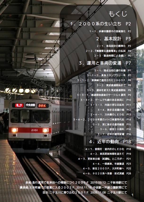 【C96】History Series Tokyu 2000 Fin. ~四半世紀の歴史と歩み~ DL版