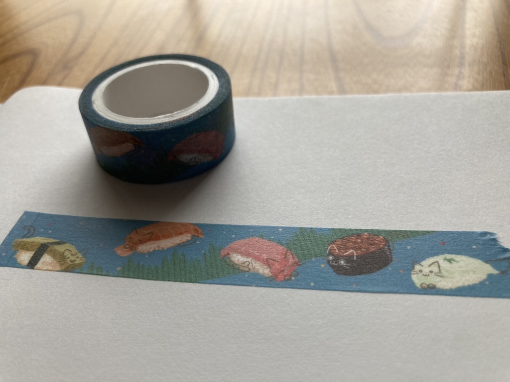 寿司にゃんマスキングテープ2021