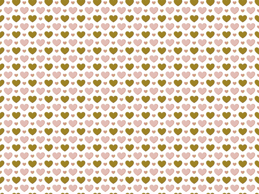 ピンクのハートの可愛い背景パターン素材