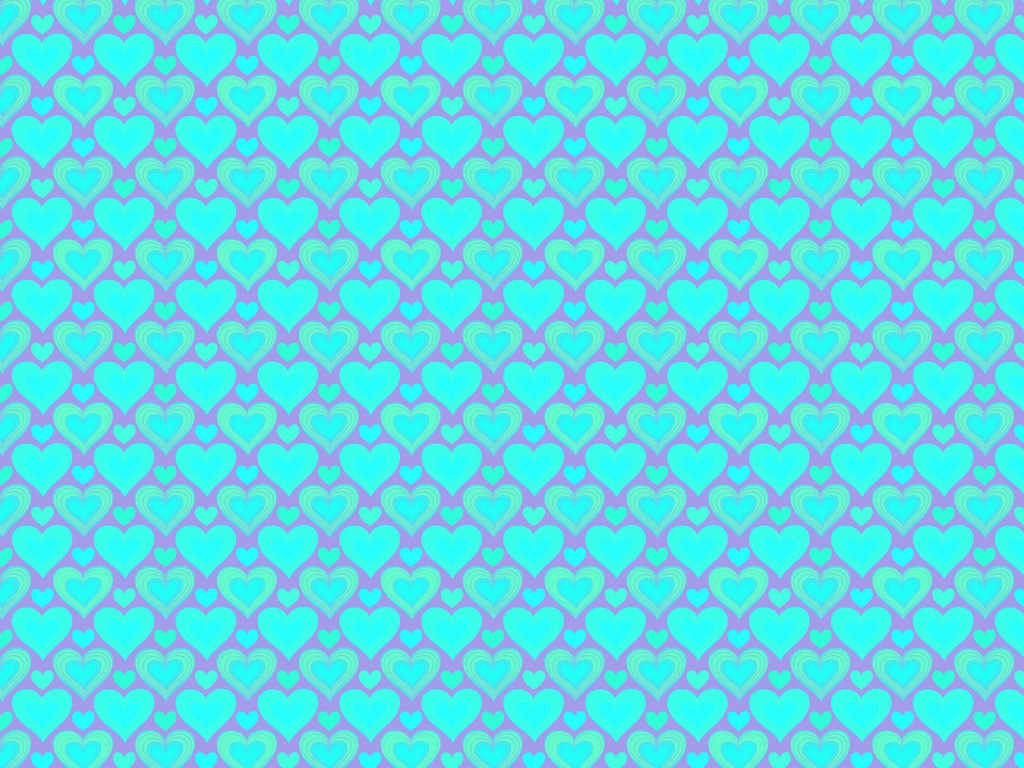 ホワイトデーの水色のおしゃれなハート模様のパターン素材