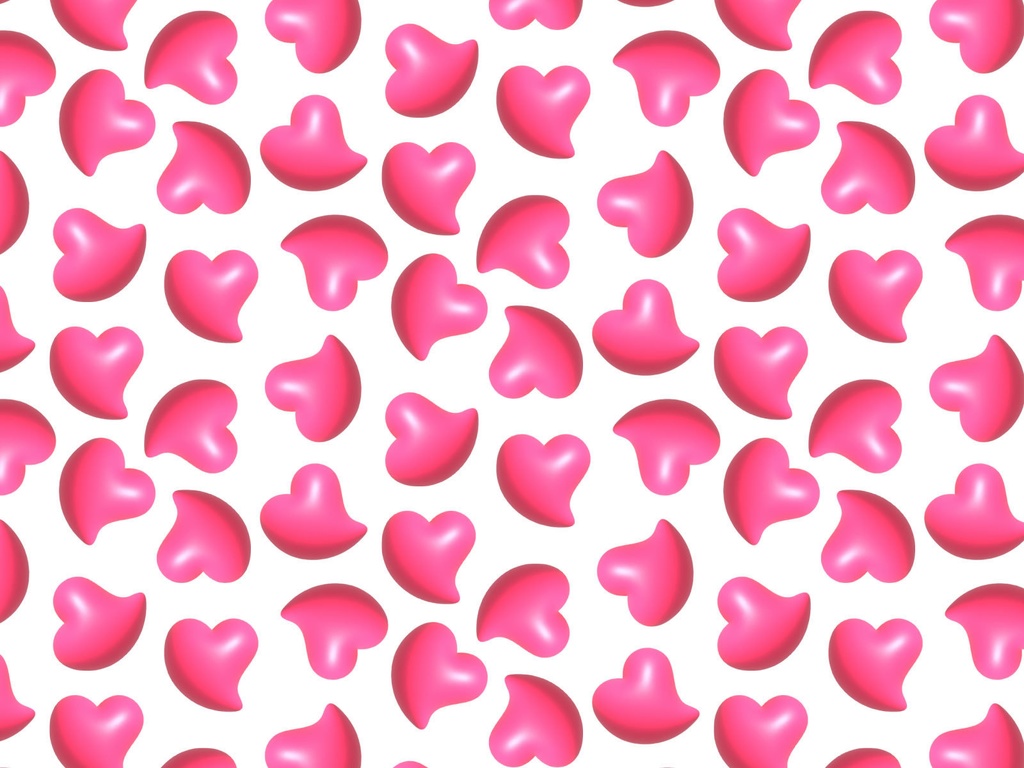 ピンクのハートのつるるんとしたデザイン29