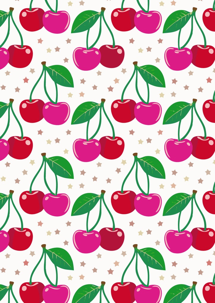 チェリーピンクの可愛いさくらんぼの壁紙01