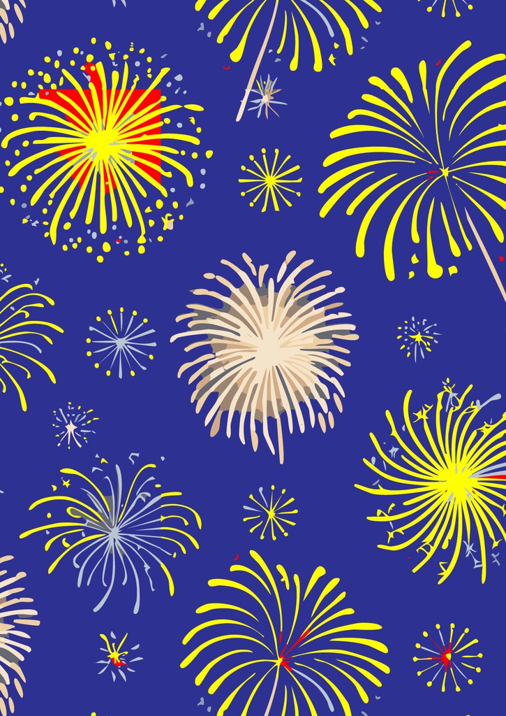夜空に咲く華やかな花火の壁紙07