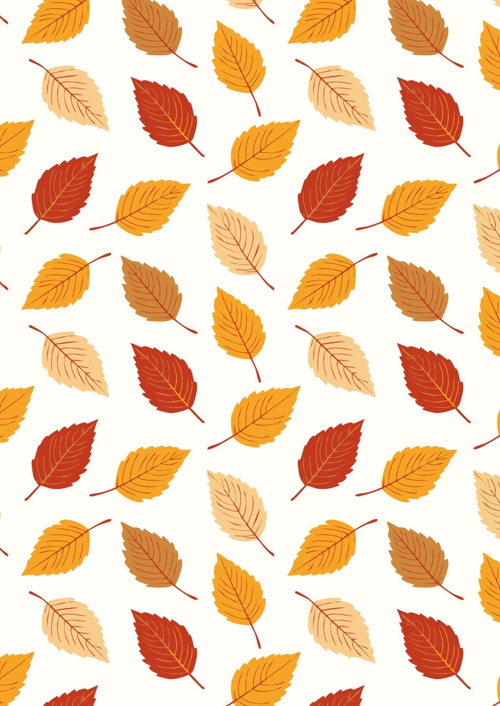 秋の赤や黄色に紅葉の落ち葉が並んだ壁紙02