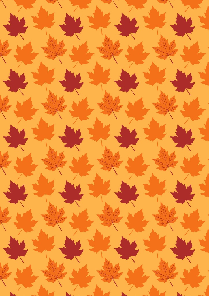 オレンジに色づいたカエデの葉の紅葉の壁紙08
