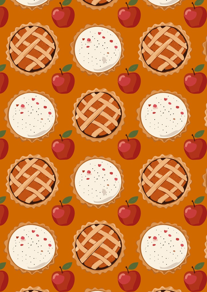 アップルパイとりんごの可愛い壁紙07