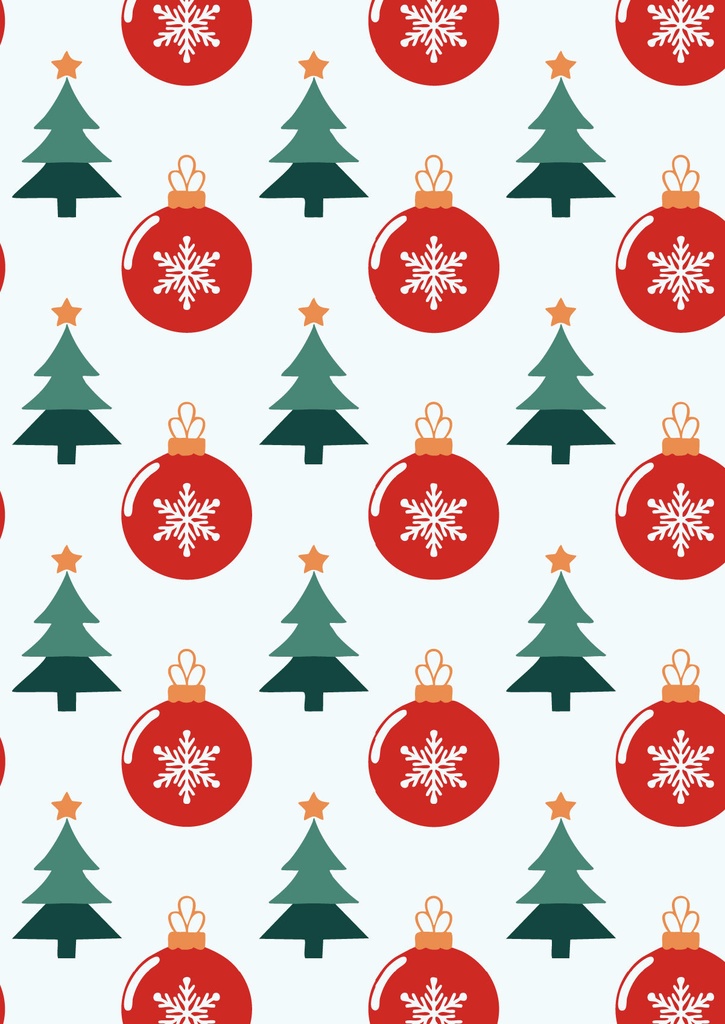 クリスマスツリーと雪の決勝の飾りの壁紙03