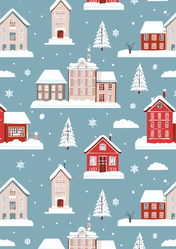 クリスマスのロンドンの雪の降る街の壁紙16