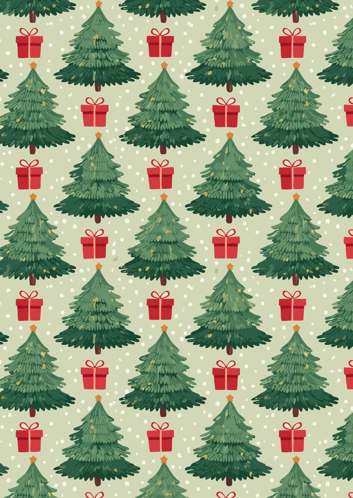 クリスマスツリーとクリスマスプレゼントのの壁紙20