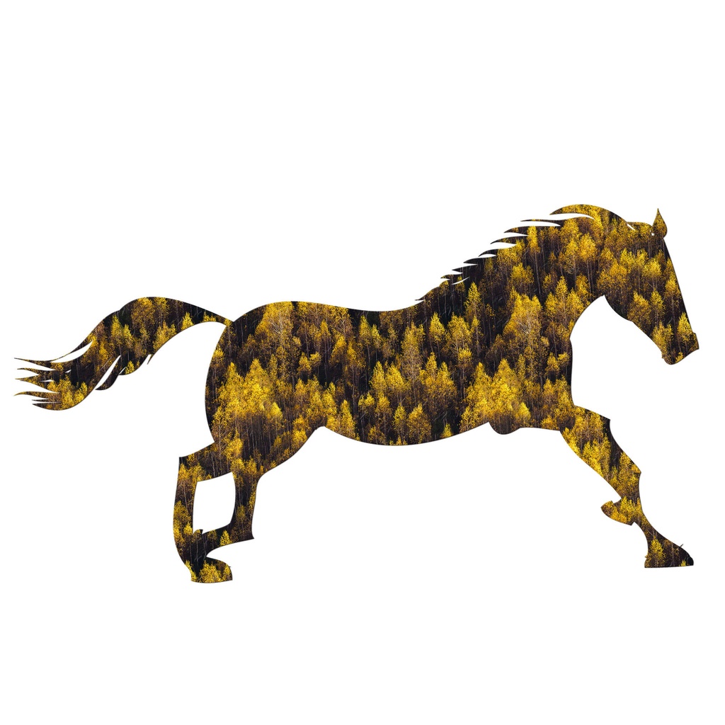 さっそうと走る馬のイラストアイコン09