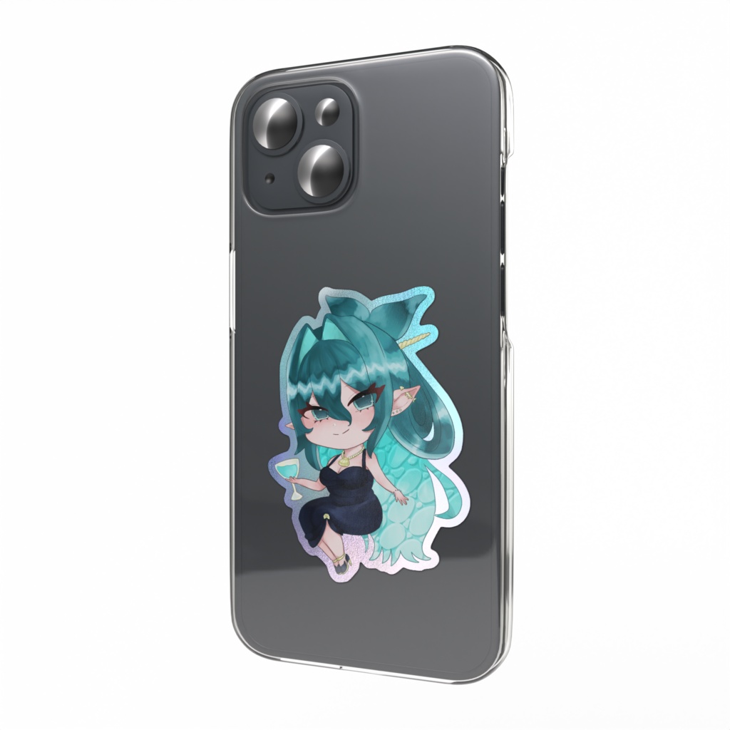 しろのくじら🐋一周年記念オーロラステッカー