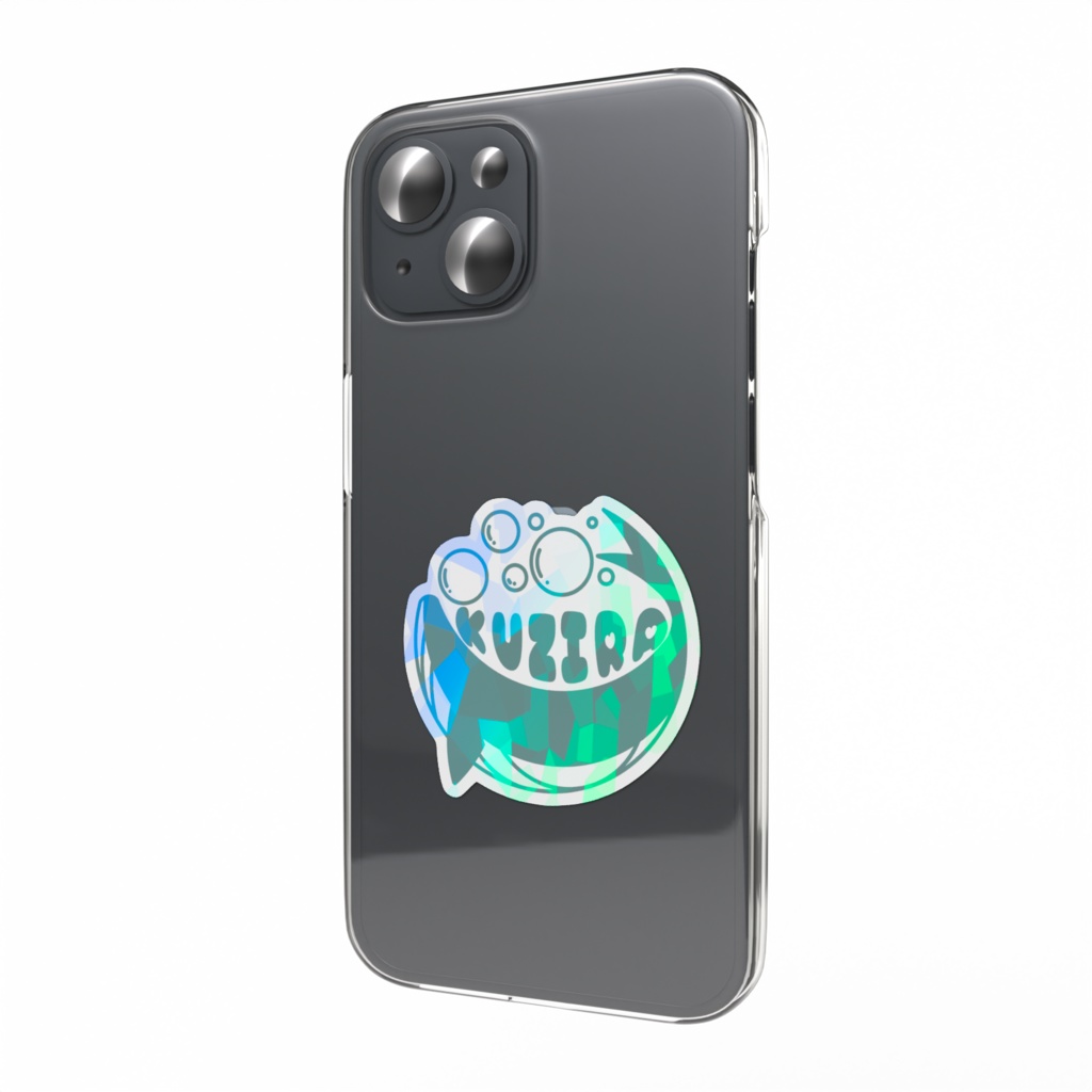 しろのくじら🐋ホログラムロゴステッカー