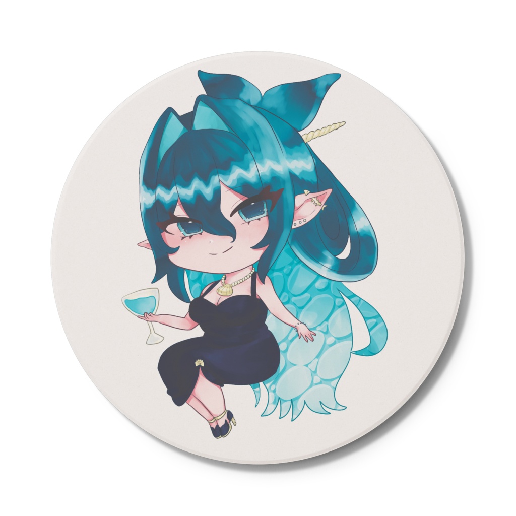 しろのくじら🐋一周年記念限定コースター