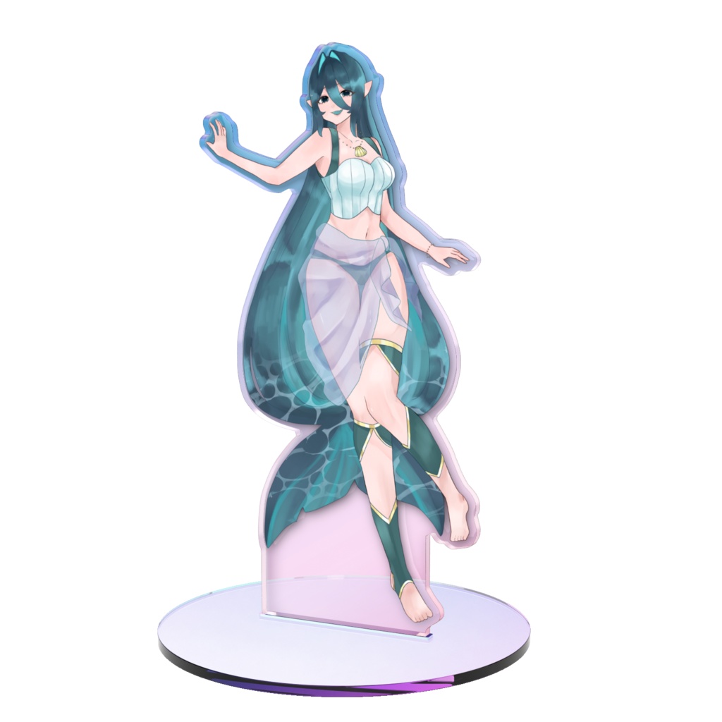 🐋しろのくじら　オーロラアクリルスタンド🐋