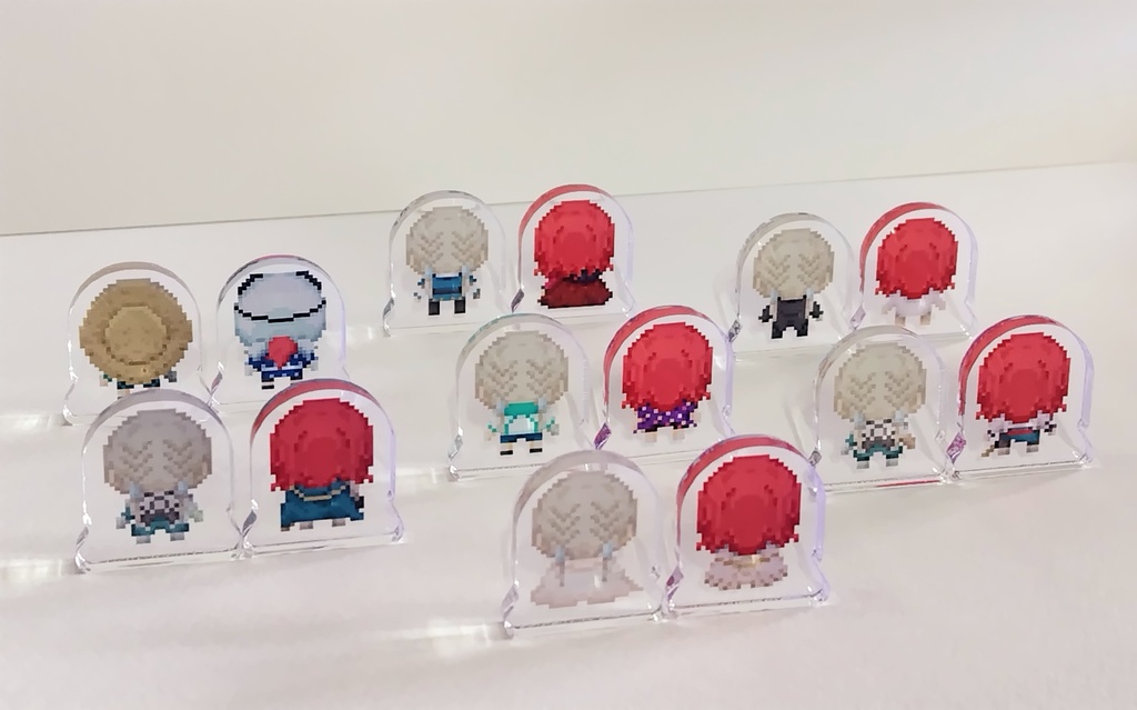 ベディトリドット絵ミニアクリルスタンド