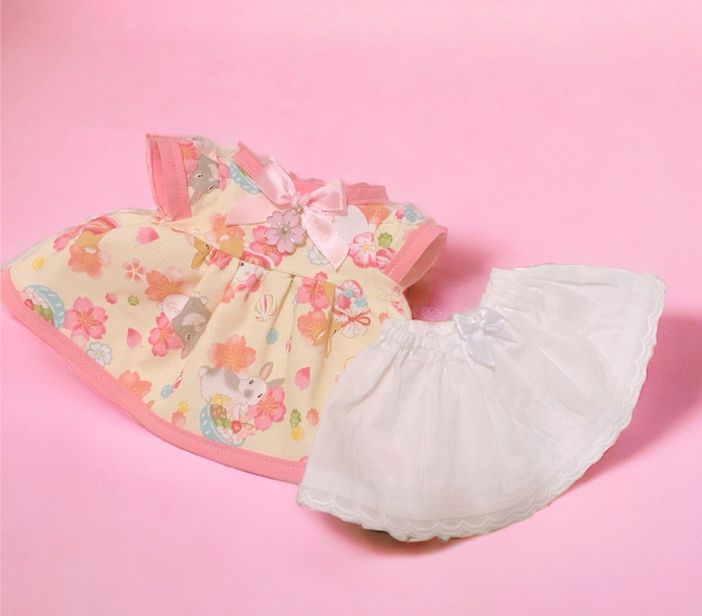 🌸🐰うさぎのお花見ワンピース🐰🌸