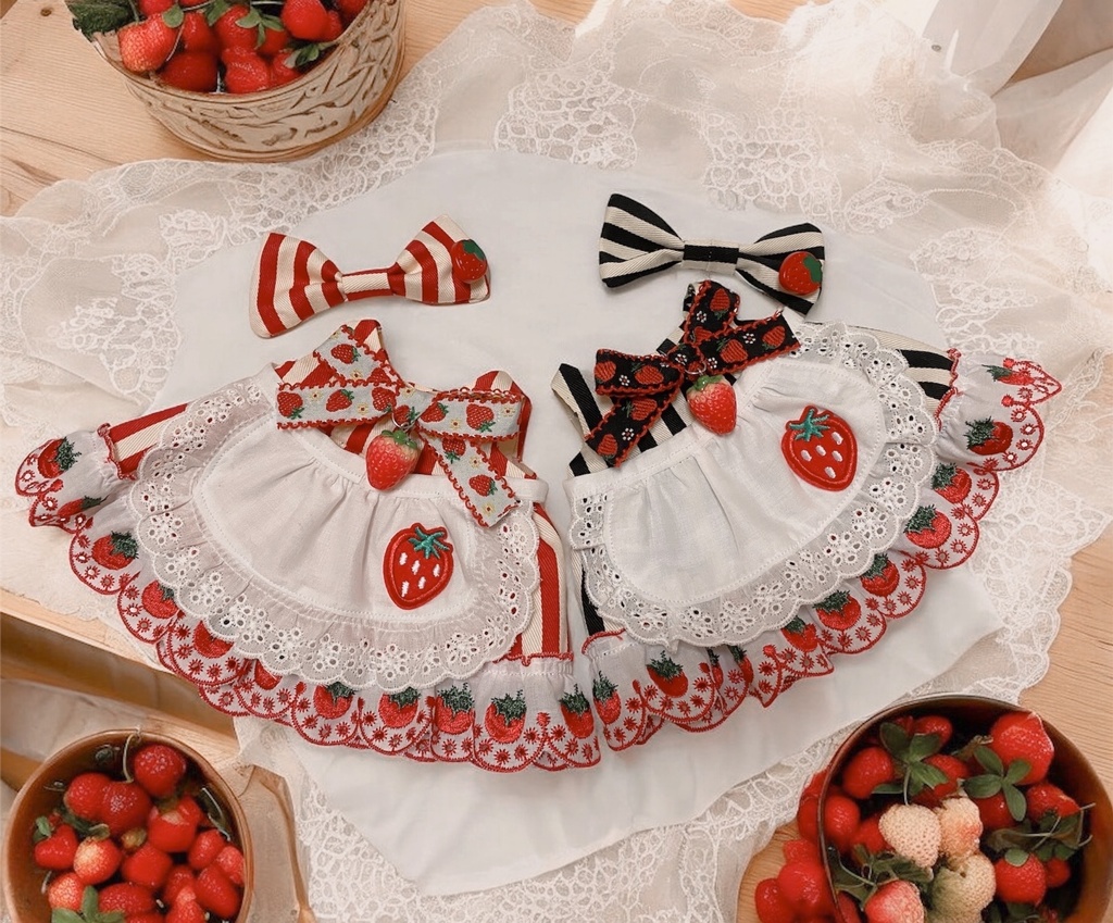 🍓ストライプいちごワンピース🍓