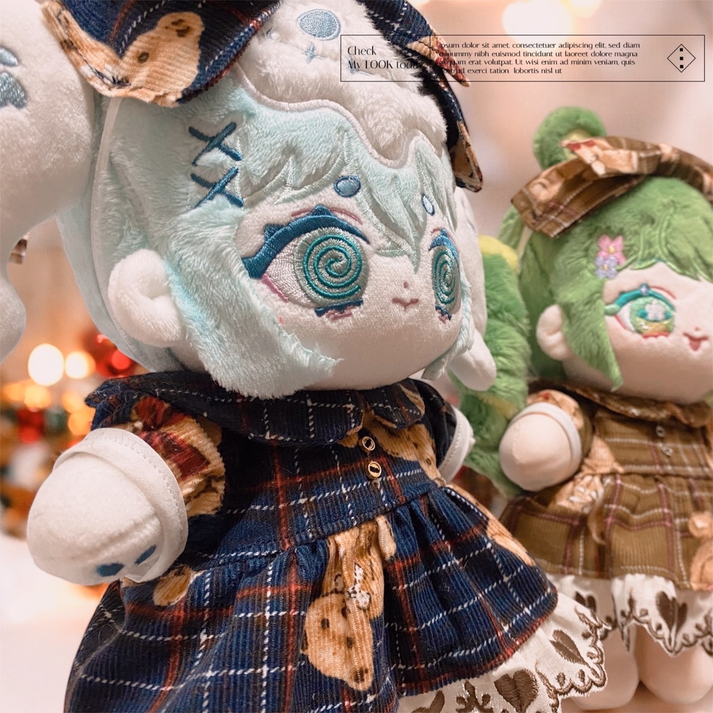 ❄️🧸くまチェックワンピース🧸❄️
