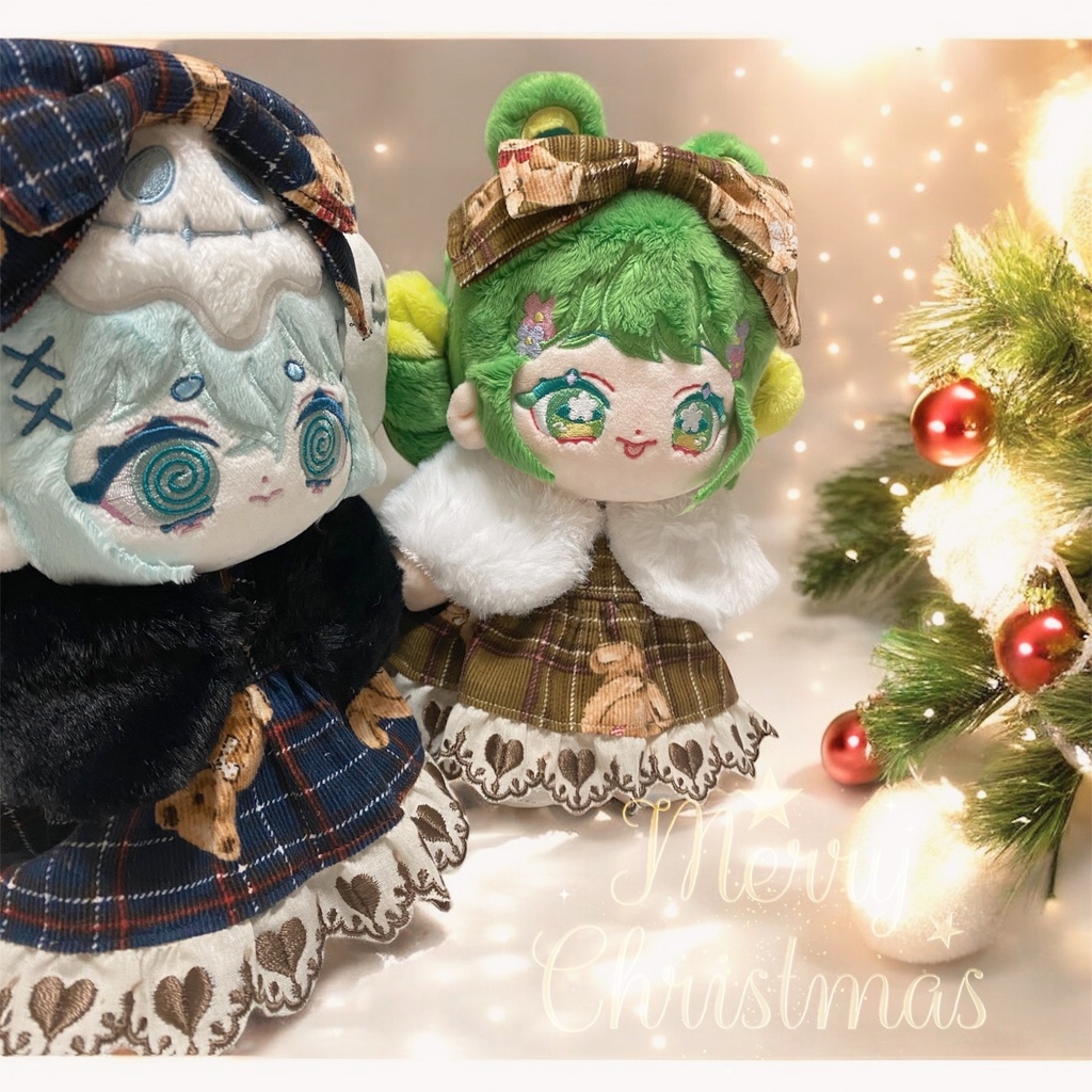 ❄️🧸くまチェックワンピース🧸❄️