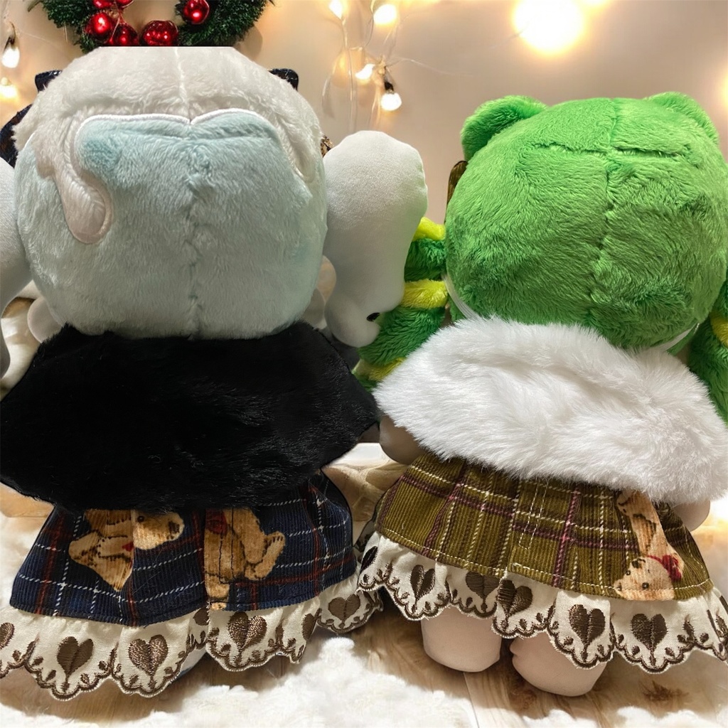 ❄️🧸くまチェックワンピース🧸❄️