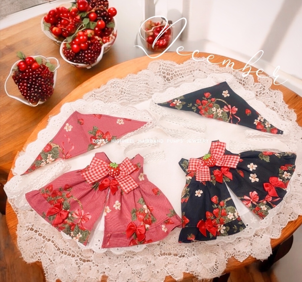 🍓春のいちご狩りワンピース🍓