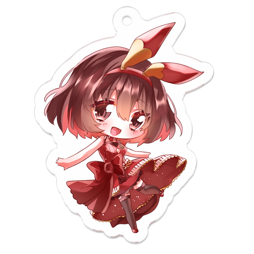 【26/01/31まで】紅茶々丸ドレス衣装SDアクリルキーホルダー【 #紅茶々丸 】