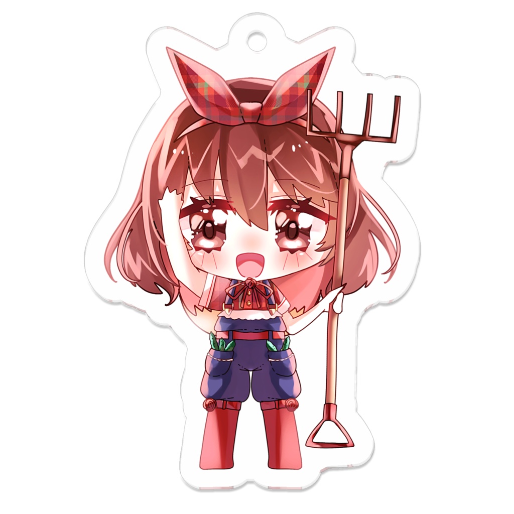 【常設】農業衣装SDアクリルキーホルダー【 #紅茶々丸 】