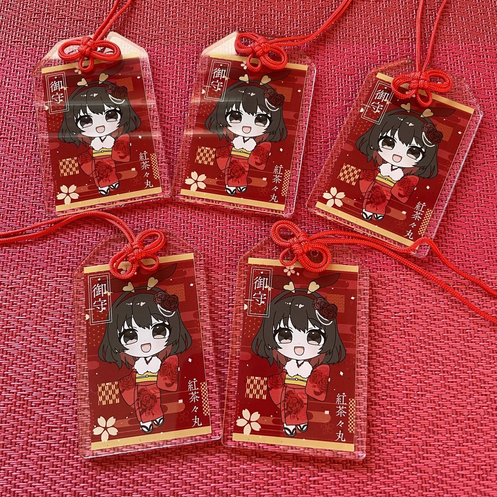 【25.01.05 完売】2025年お正月SP🎍紅茶々丸🌹幸運祈願 御守🙏#紅茶々丸 #茶々丸ハンドメイド