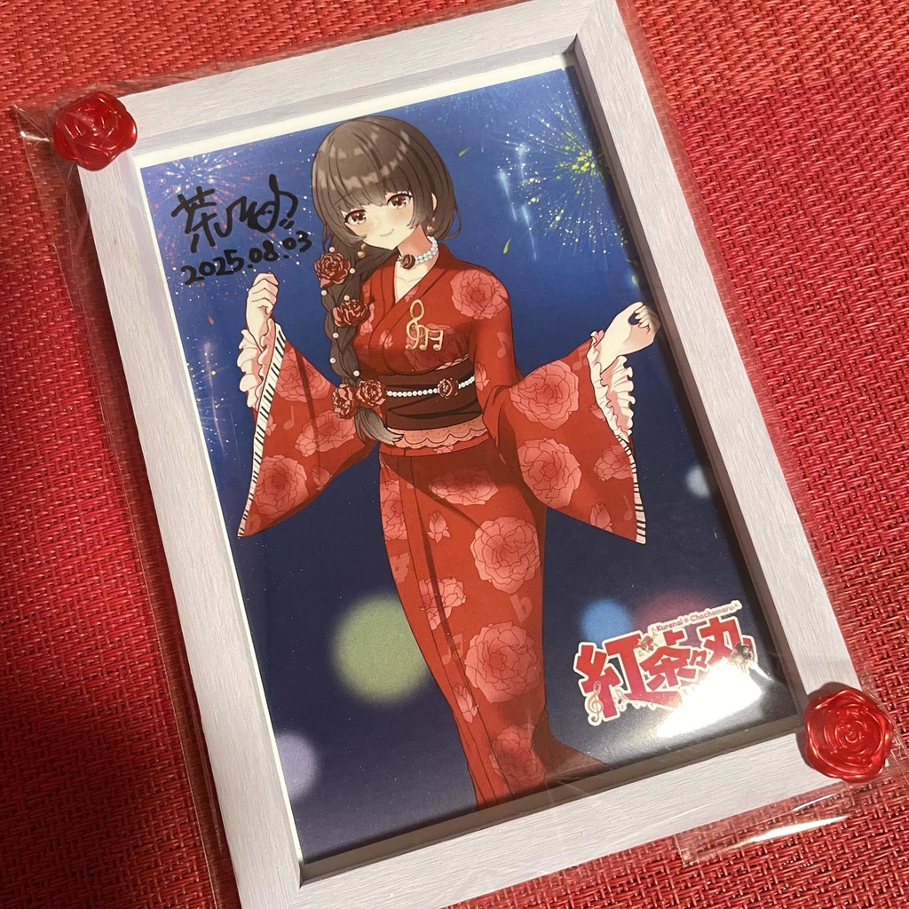 【25.08.03完売】サイン入り浴衣茶々丸フォトスタンド【 #紅茶々丸 】