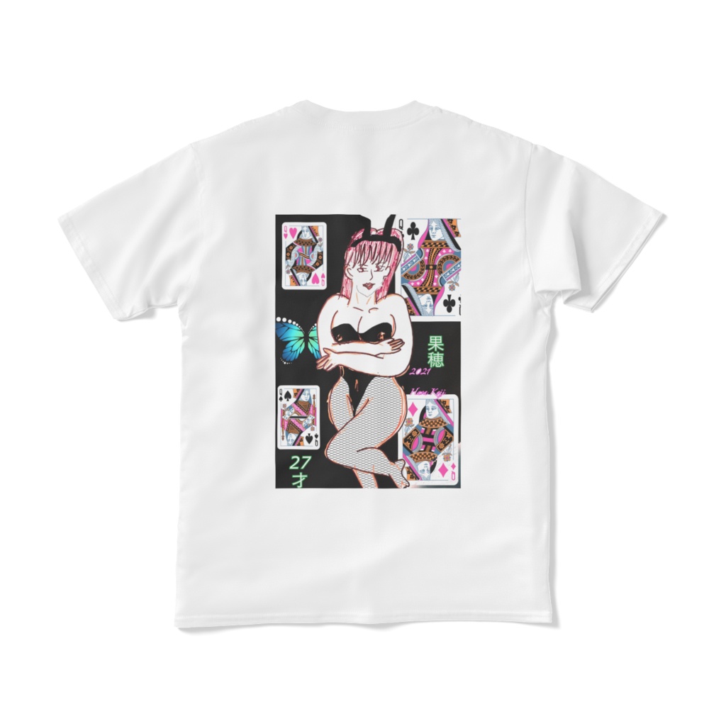 旗デザイン果穂とロッチのTシャツ