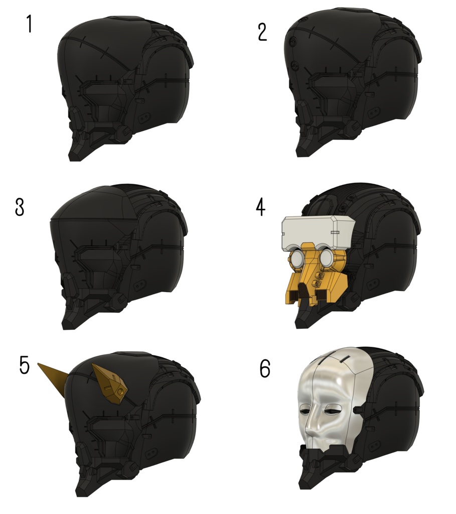 SKINNER Mask パーツ選択式セミオーダー