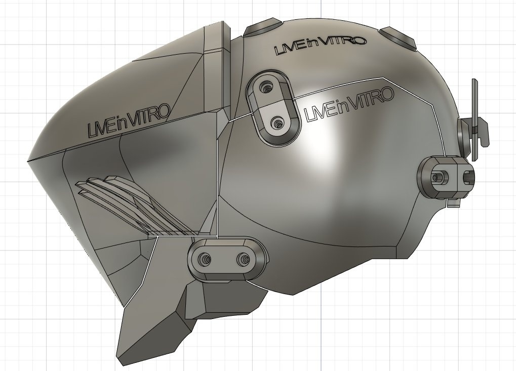 3Dプリント用メカヘッドデータ:TP_Qハイディテールバージョン