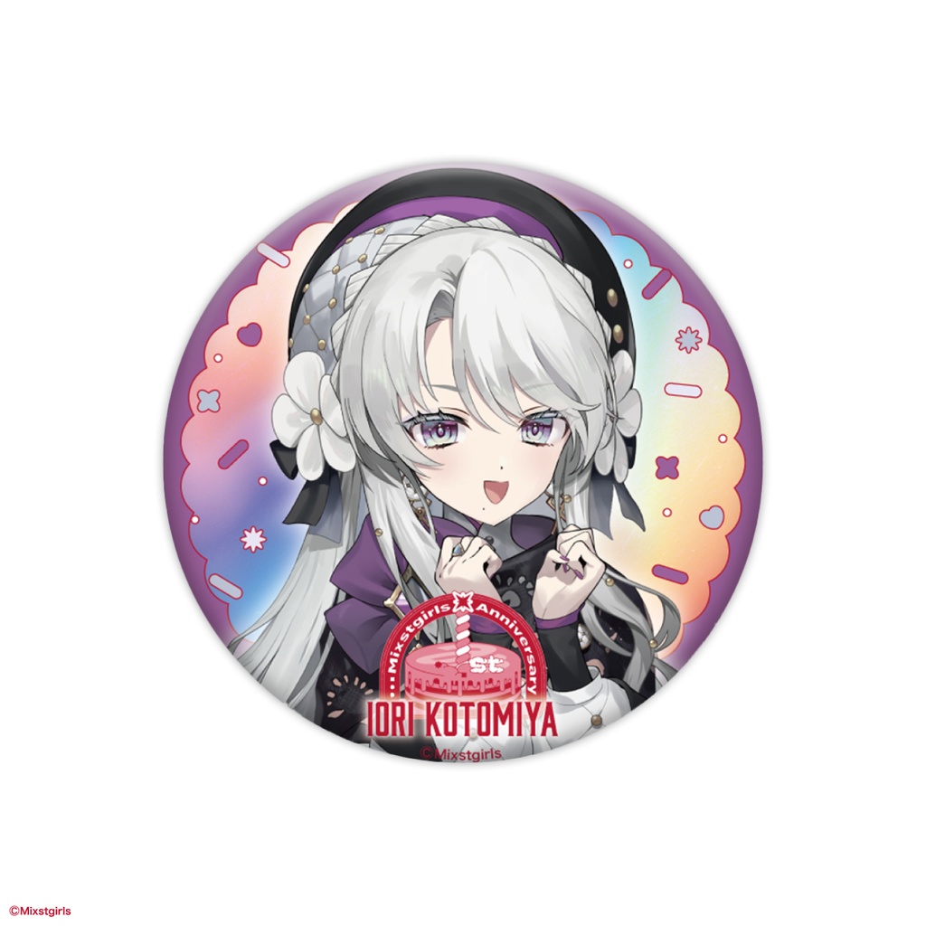 「Mixstgirls」1周年記念 【当たりには直筆サイン入り】ランダム缶バッジ(ホログラム仕様)