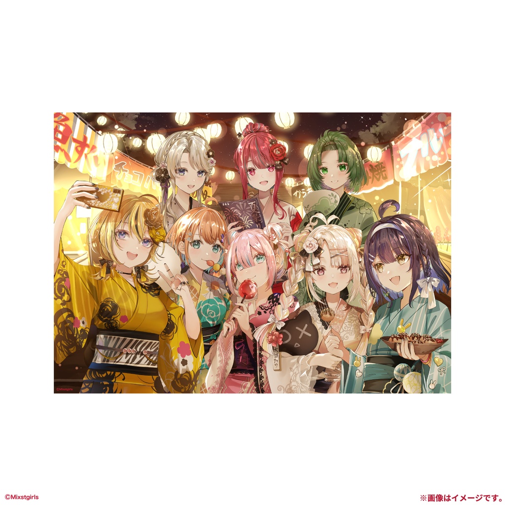 「Mixstgirls」サマーグッズ A4メタルアートプレート