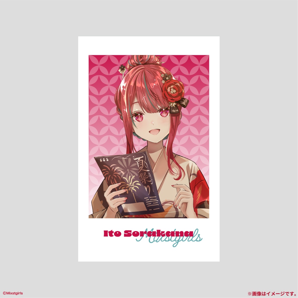 「Mixstgirls」サマーグッズ 【当たりには直筆サイン入り】ランダムチェキ風カード