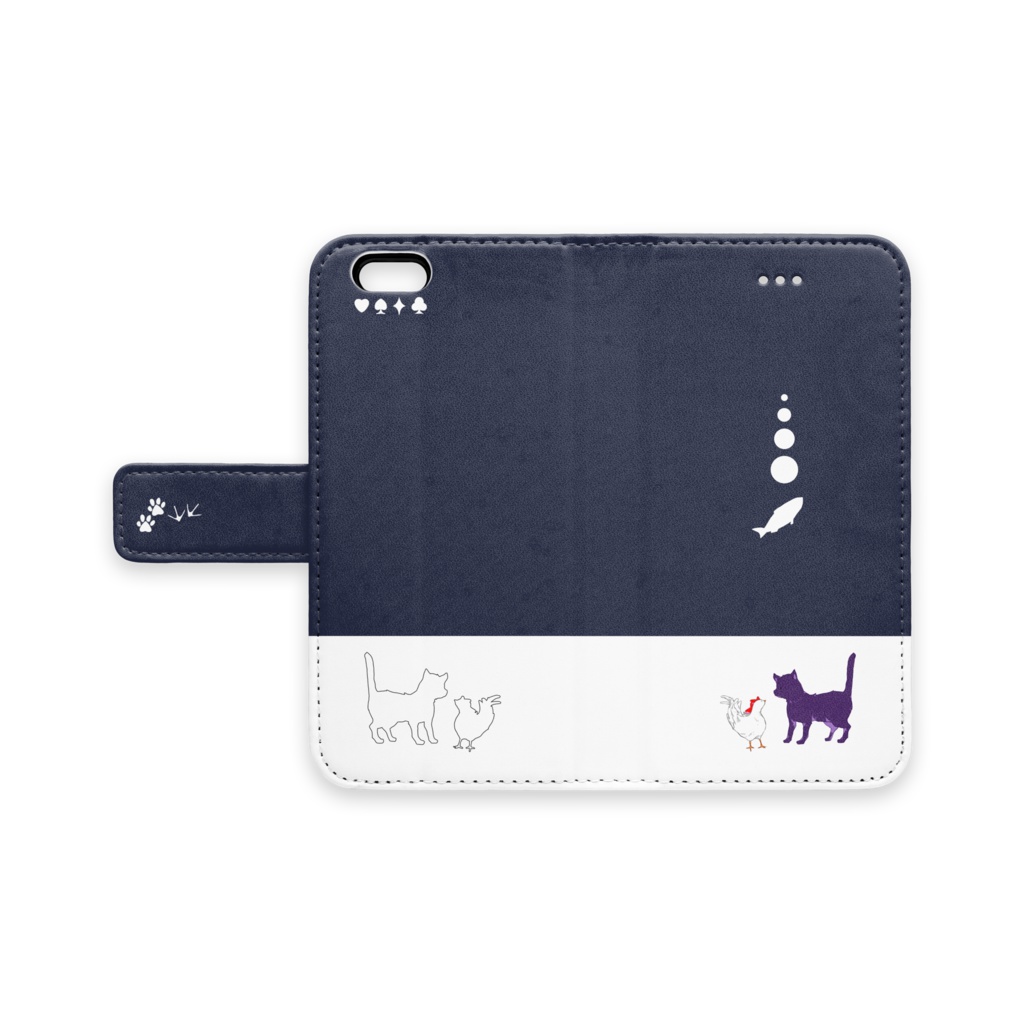 JG iPhone 手帳型ケース　三好ネコ×佐久間トリ