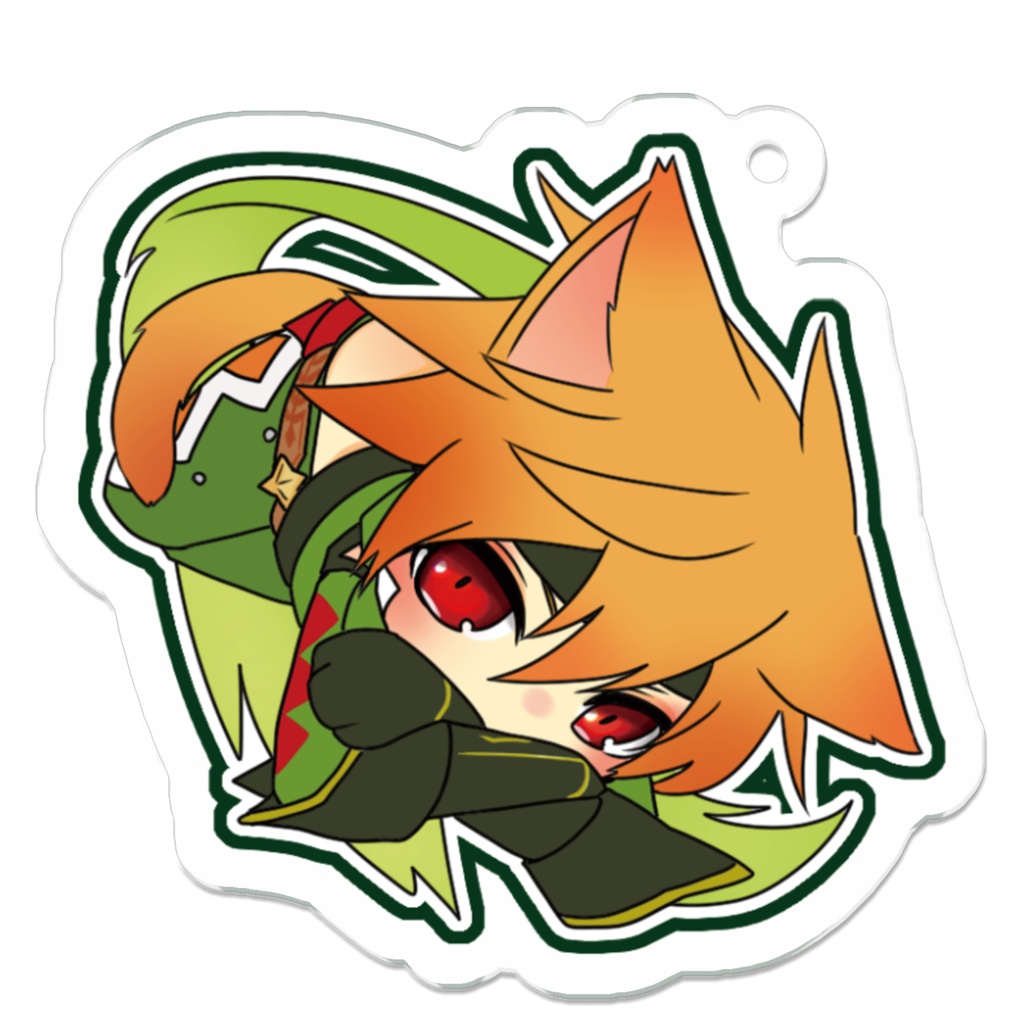 wlw 猫ピタ アクリルキーホルダー