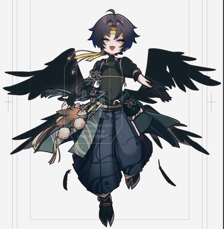 烏天狗悠真　アクリルブロック