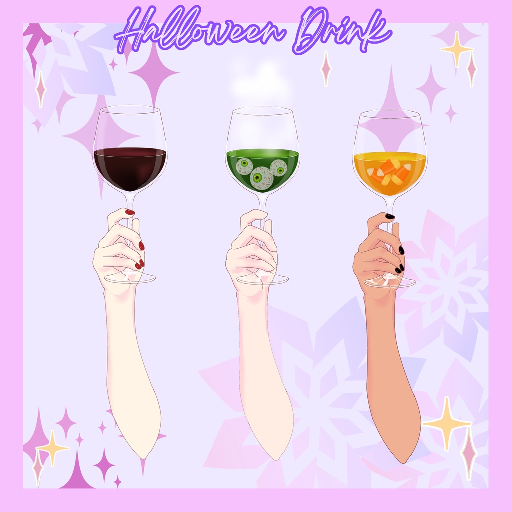 【Vtuberさん向け】Halloween Drink【Live 2D アイテム】ハロウィン ドリンク