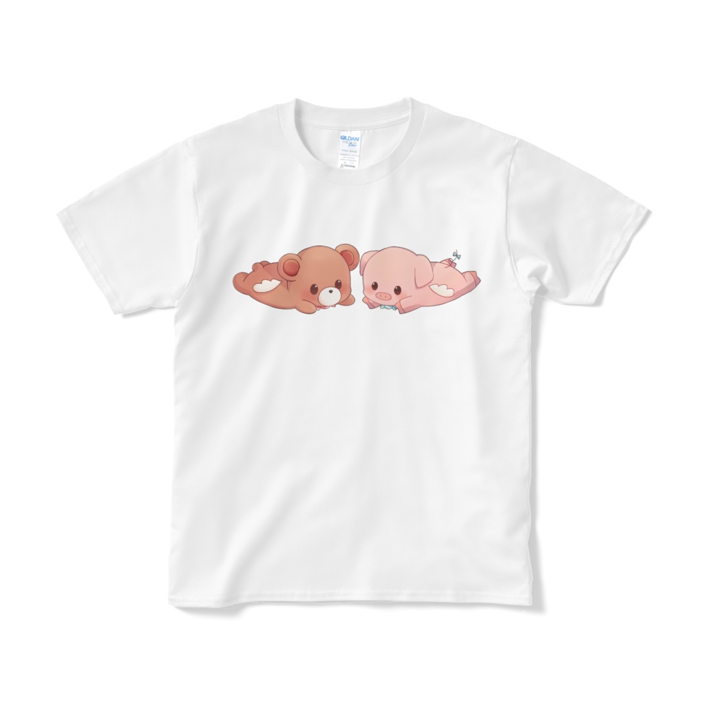虹咲りろん-りるあるおへやでごろんTシャツ白