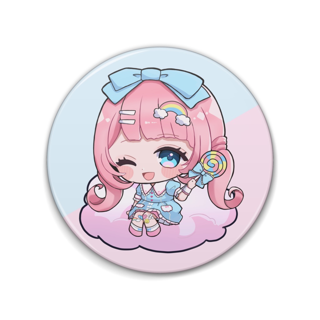 虹咲りろんミニ缶バッジA-Type1