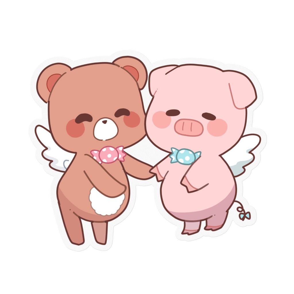 虹咲りろん-りるあるぺたぺたステッカーAにっこり(クリア)