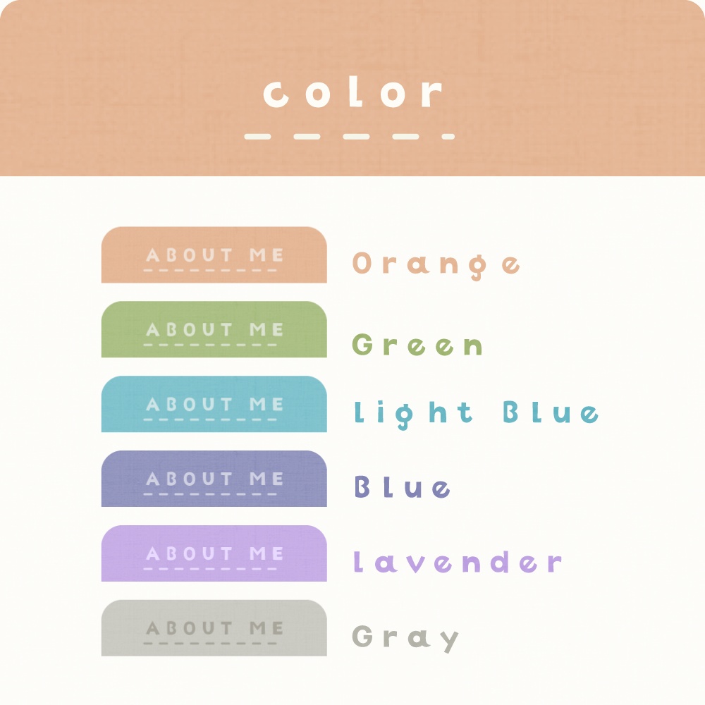 Twitch用パネル/Twitchバナー素材