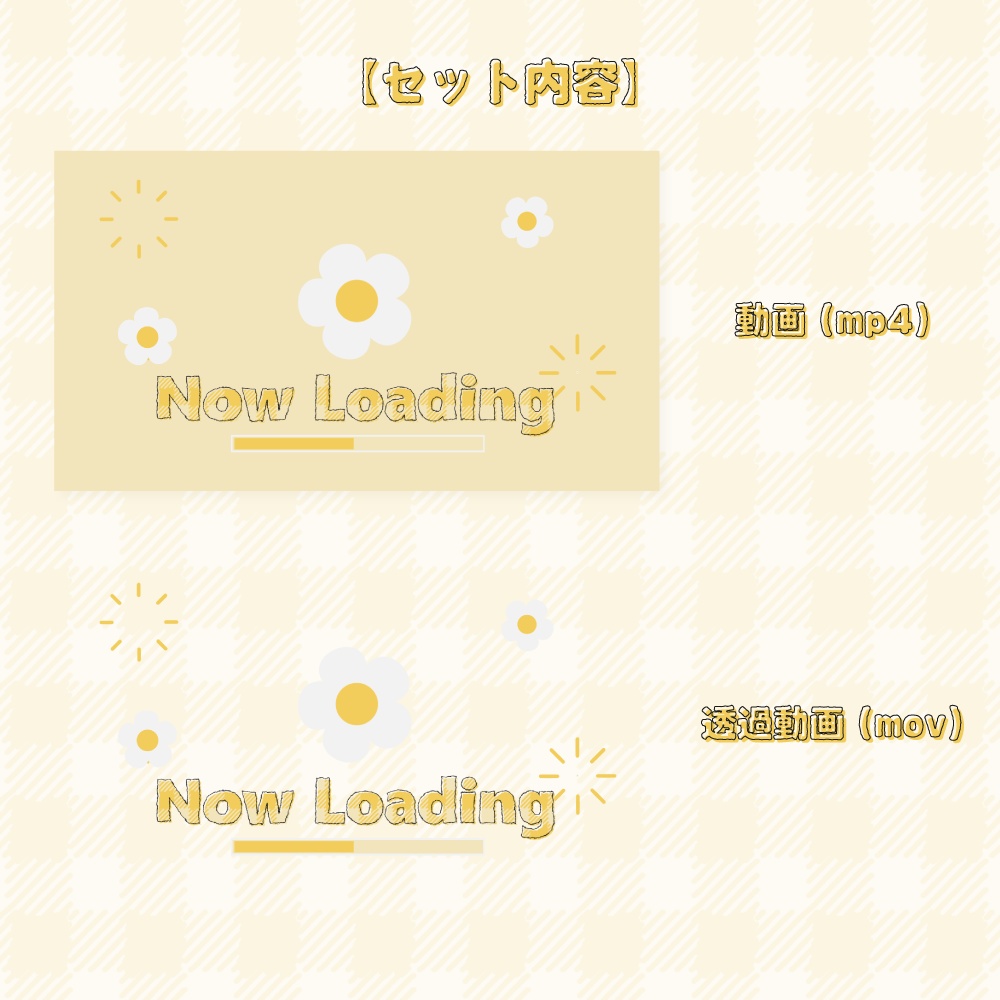 【動く配信待機画面】花咲く待機画面素材