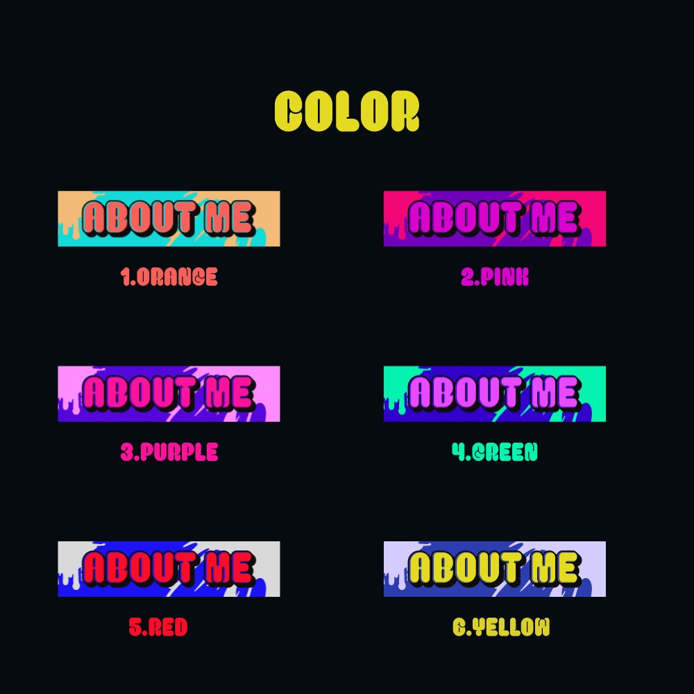 Twitch用パネル/Twitchバナー素材