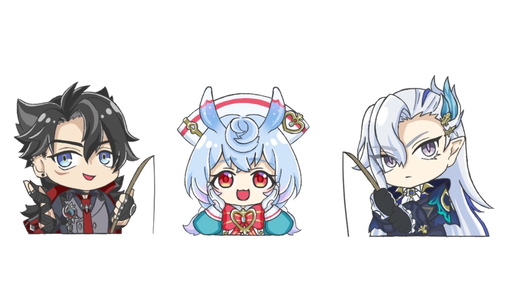 自立ミニアクリルスタンド 3種セット