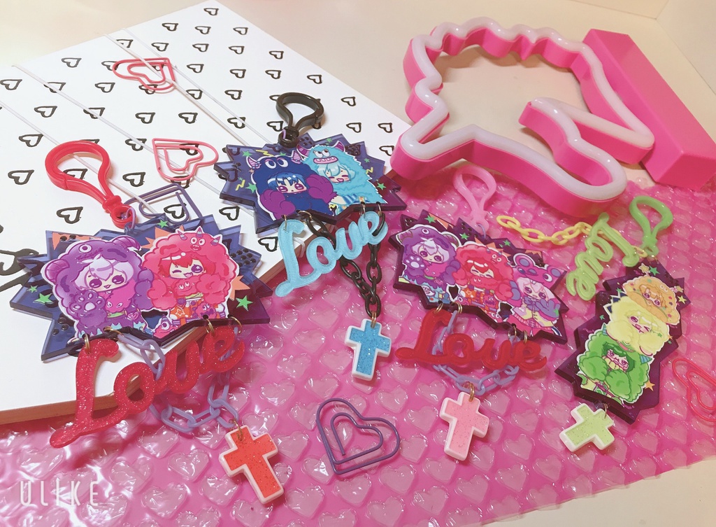 【展示】モンパレアクリルキーホルダー