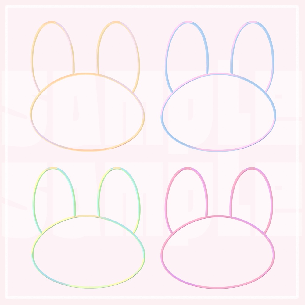 *🐰*うさぎヘイロー*5color*