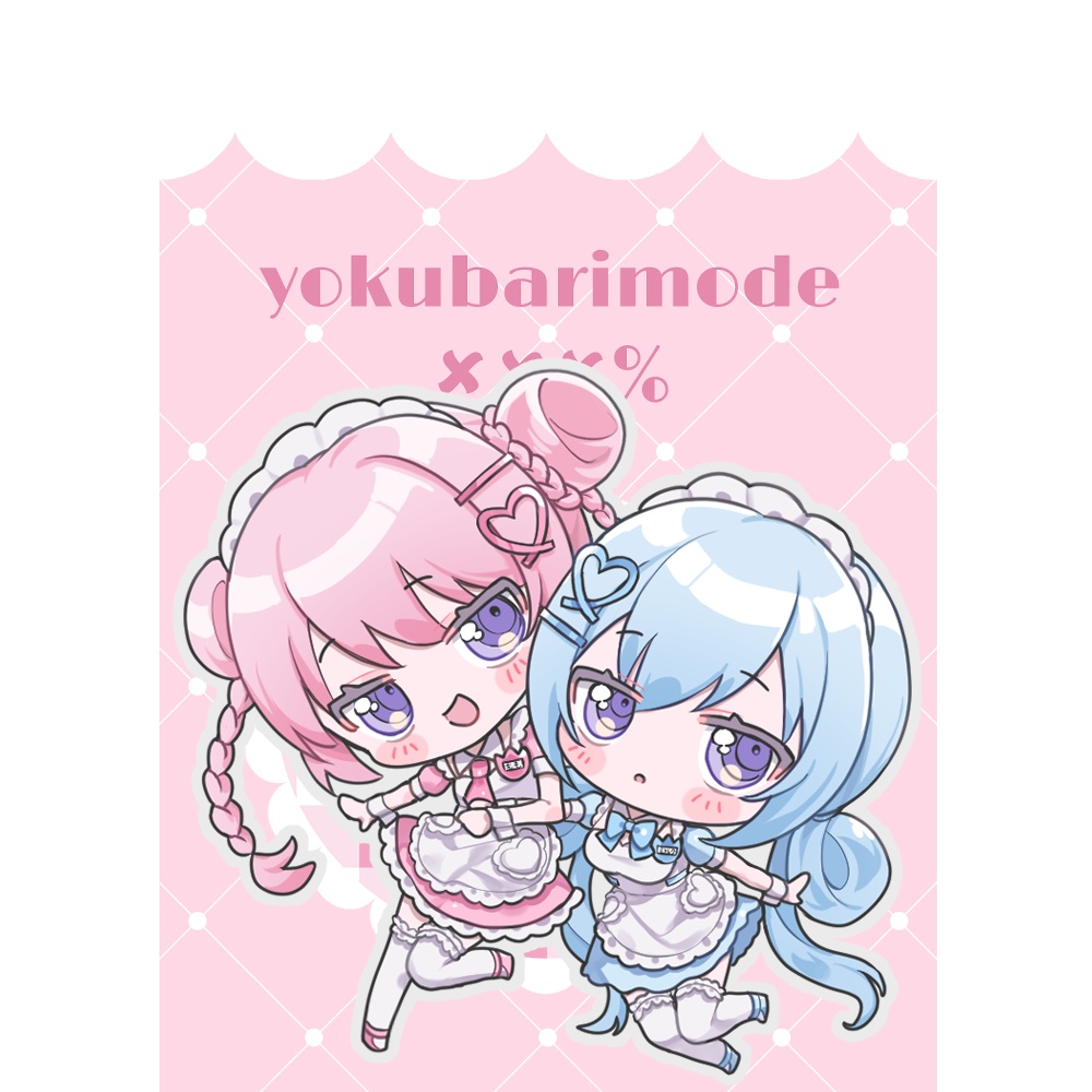 【C105】もも×ミルク ホログラムアクリルキーホルダー