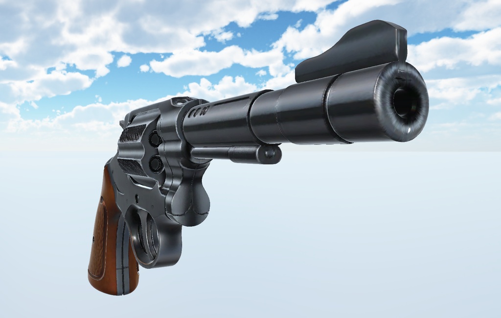 リボルバー銃３Ｄモデル
